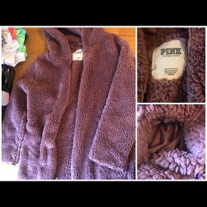Victoria secret Plum Sherpa cardigan